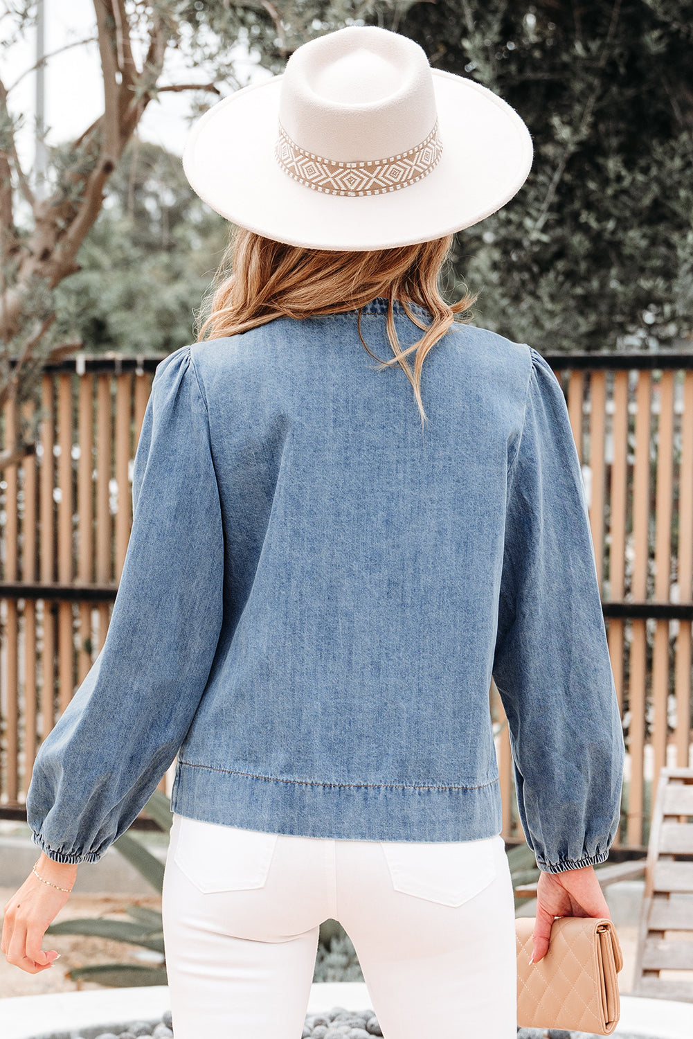 Dusk Blue Denim Top