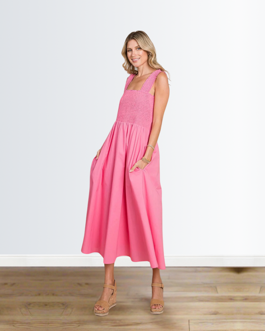 Bubblegum Smocked Dress