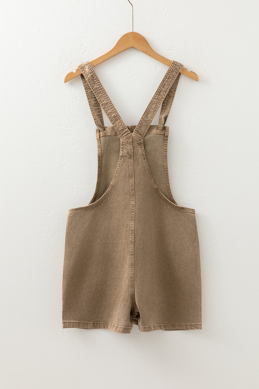 French Beige Denim Romper