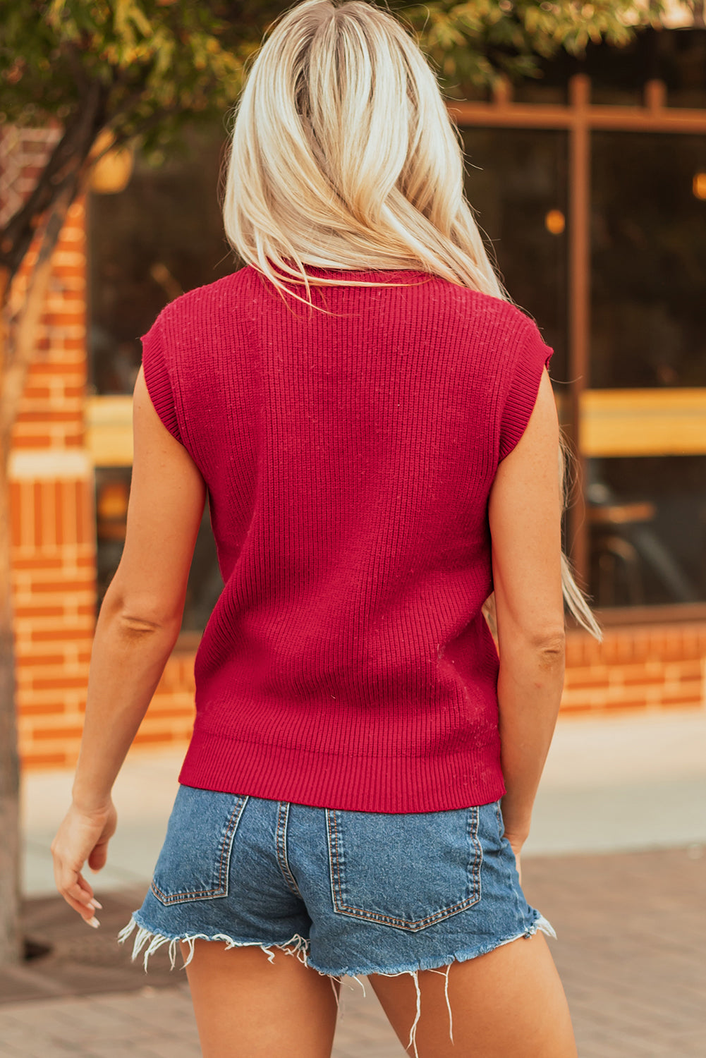 Radier Red Game Day Sweater Vest