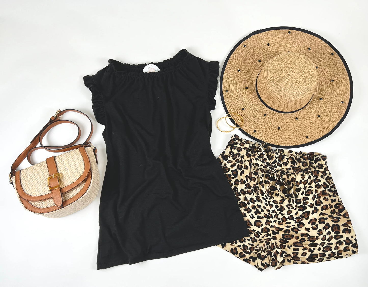 Black Ruffle Tank