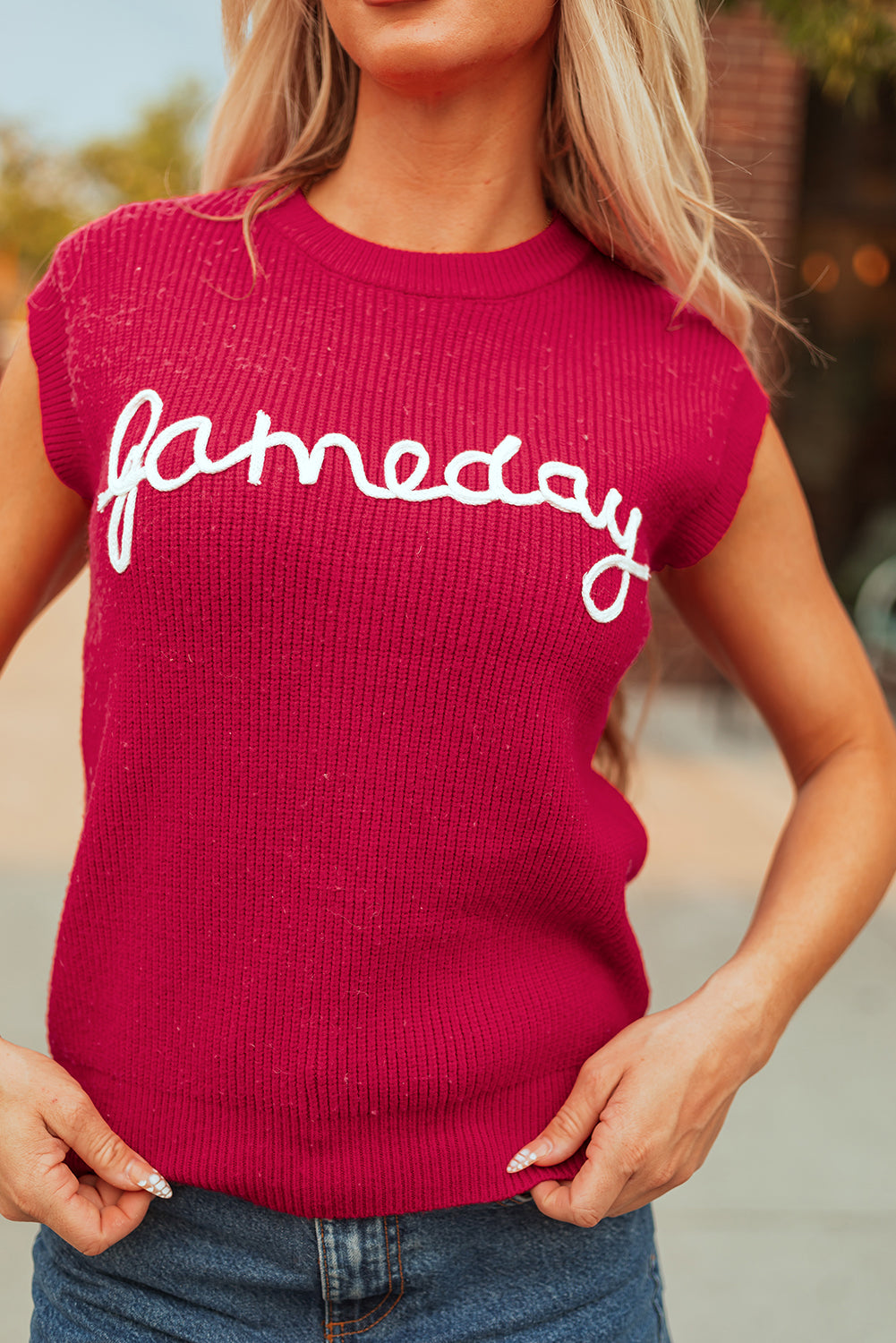 Radier Red Game Day Sweater Vest