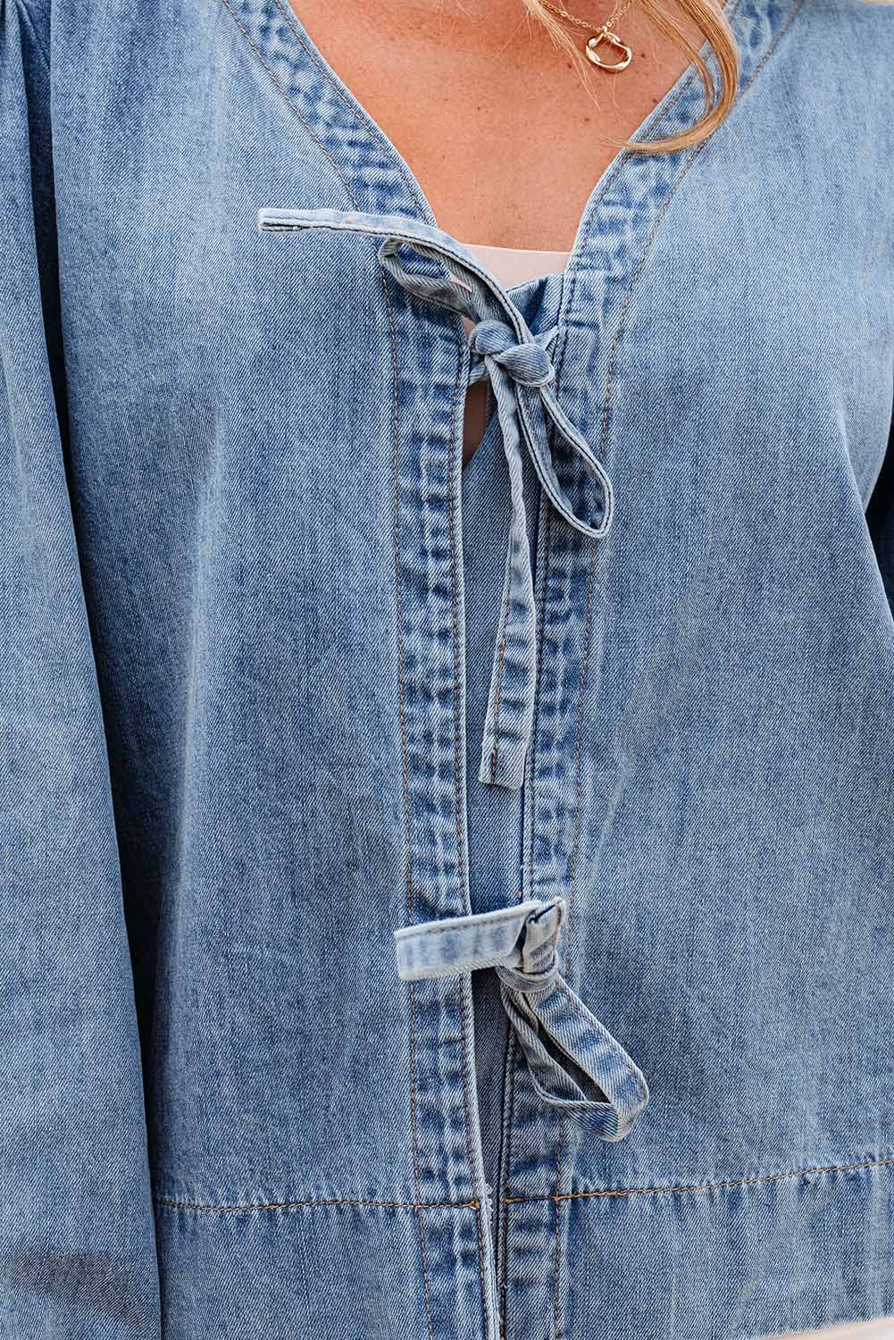 Dusk Blue Denim Top