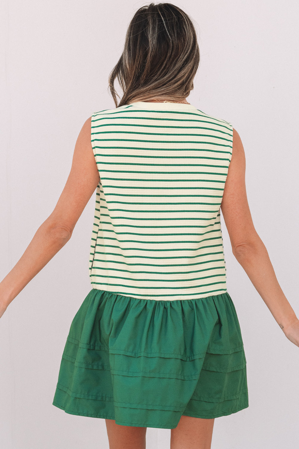 Reagan Ruffled Sleeveless Mini Dress