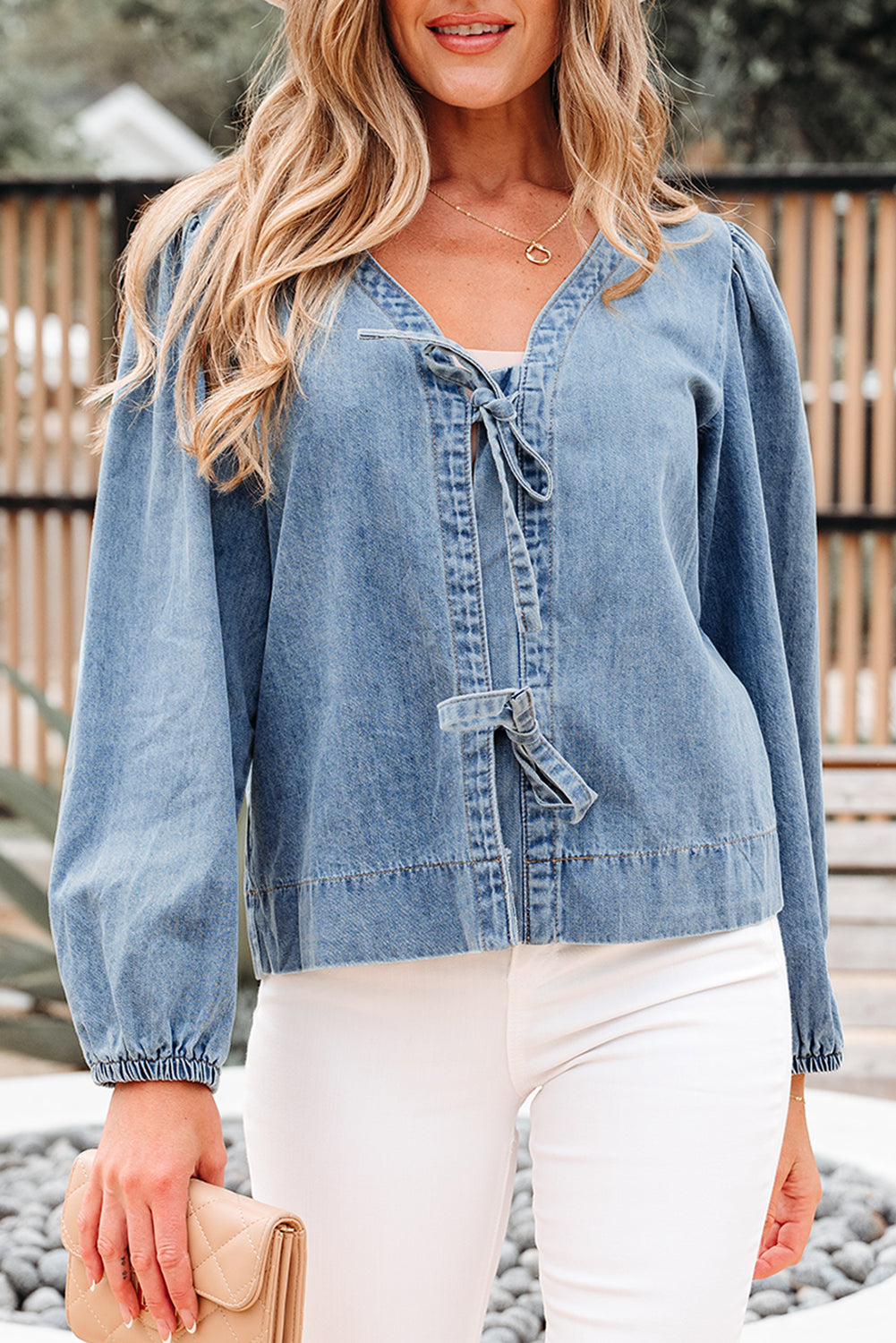 Dusk Blue Denim Top