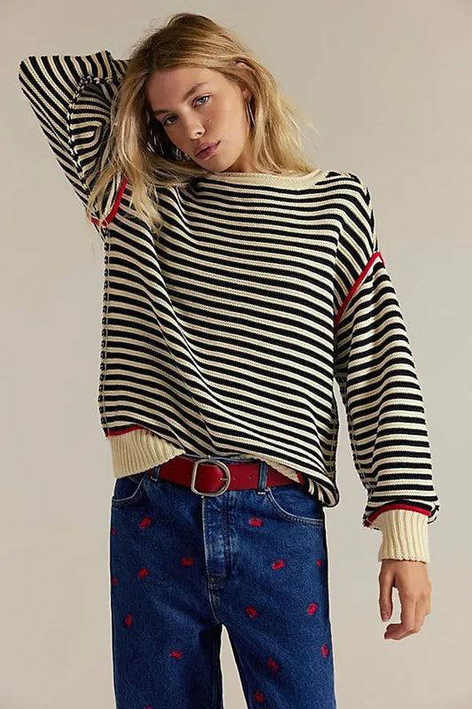 Oliver Striped Knit Sweater