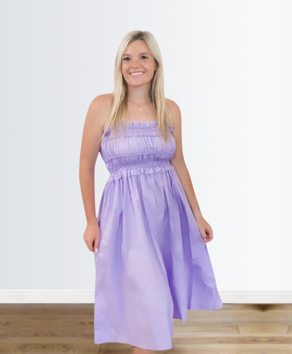 Lilac Smocked Dress