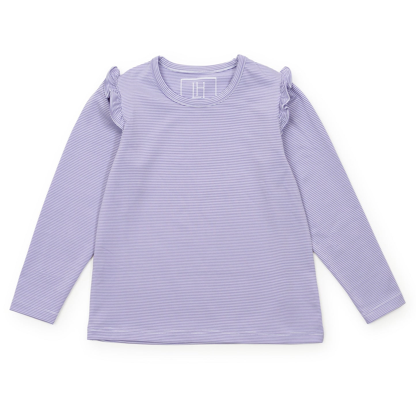 Mia Girls' Longsleeve Performance Top by LH Sport - Purple Stripes