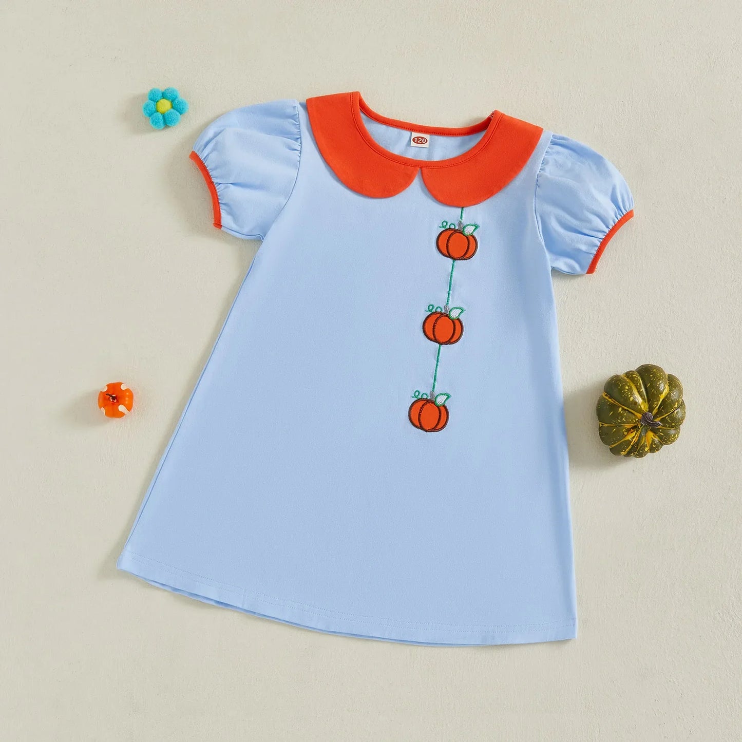 Pretty Pumpkin Frill Dress