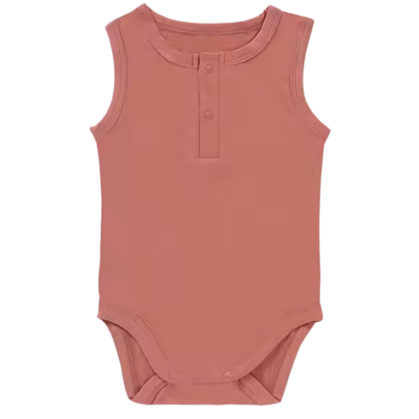 Bamboo Henley Romper- Multiple Colors