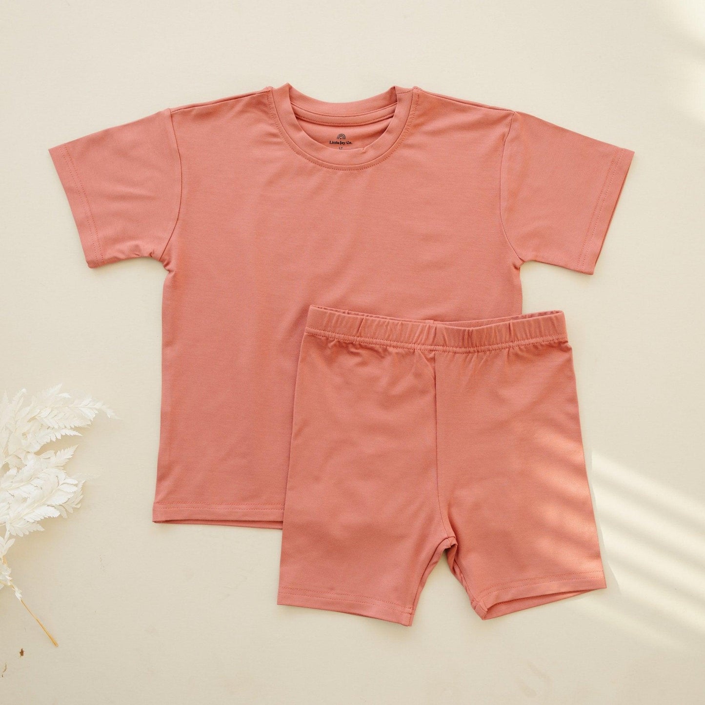 Bamboo Tee & Bike Shorts - Multiple Colors- sold as separates