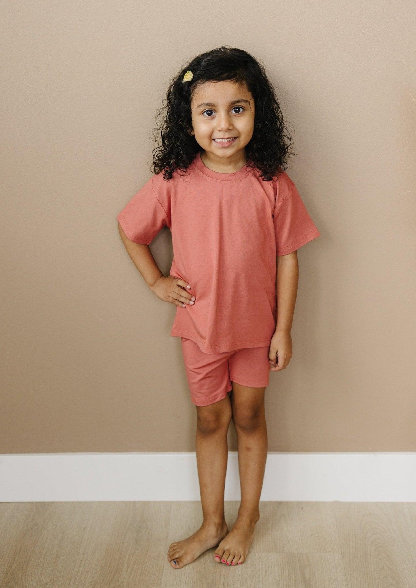 Bamboo Tee & Bike Shorts - Multiple Colors- sold as separates