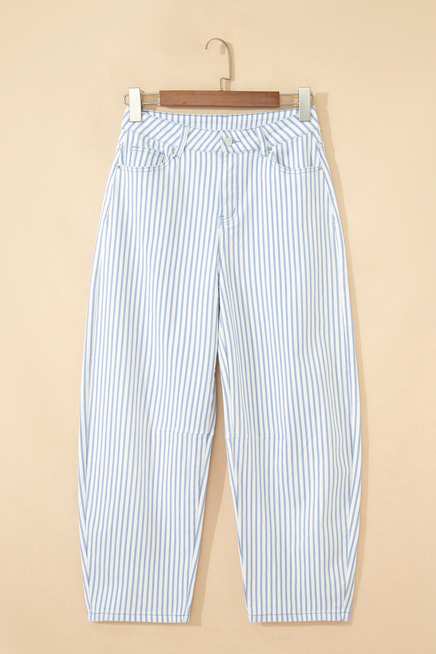 Striped Casual Barrel Jeans- 3 colors