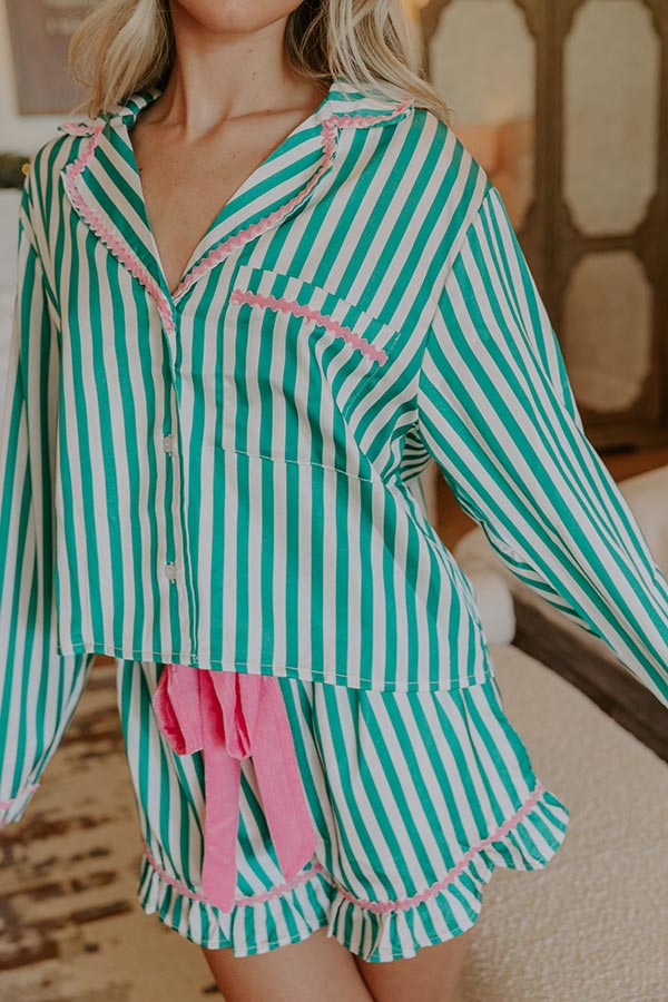 Beverly Ruffled Pajama Set
