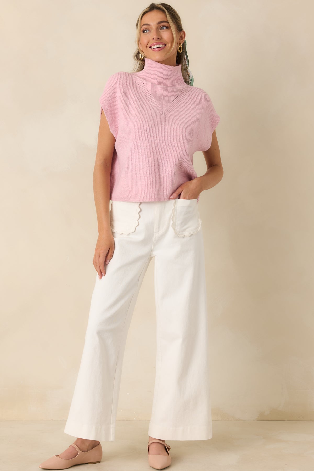 Katherine Scalloped Jeans- 2 Colors