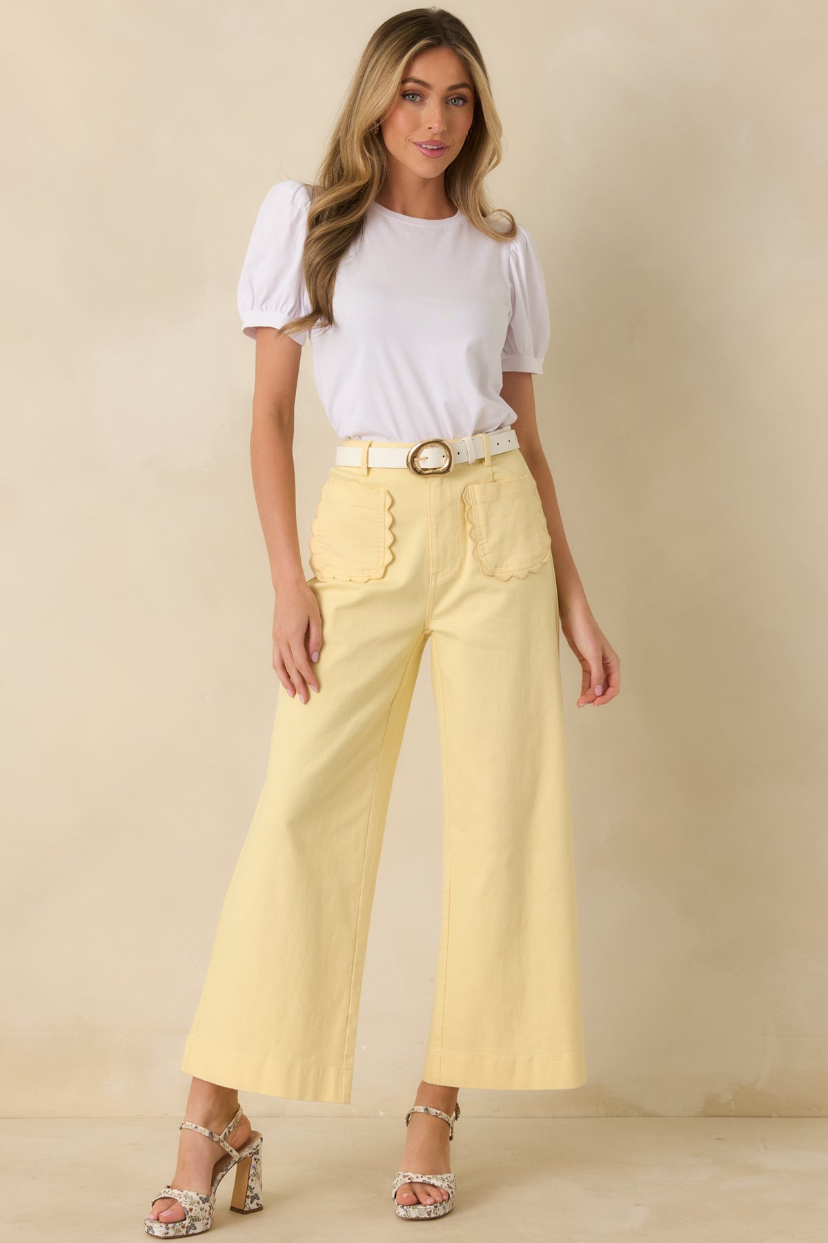 Katherine Scalloped Jeans- 2 Colors