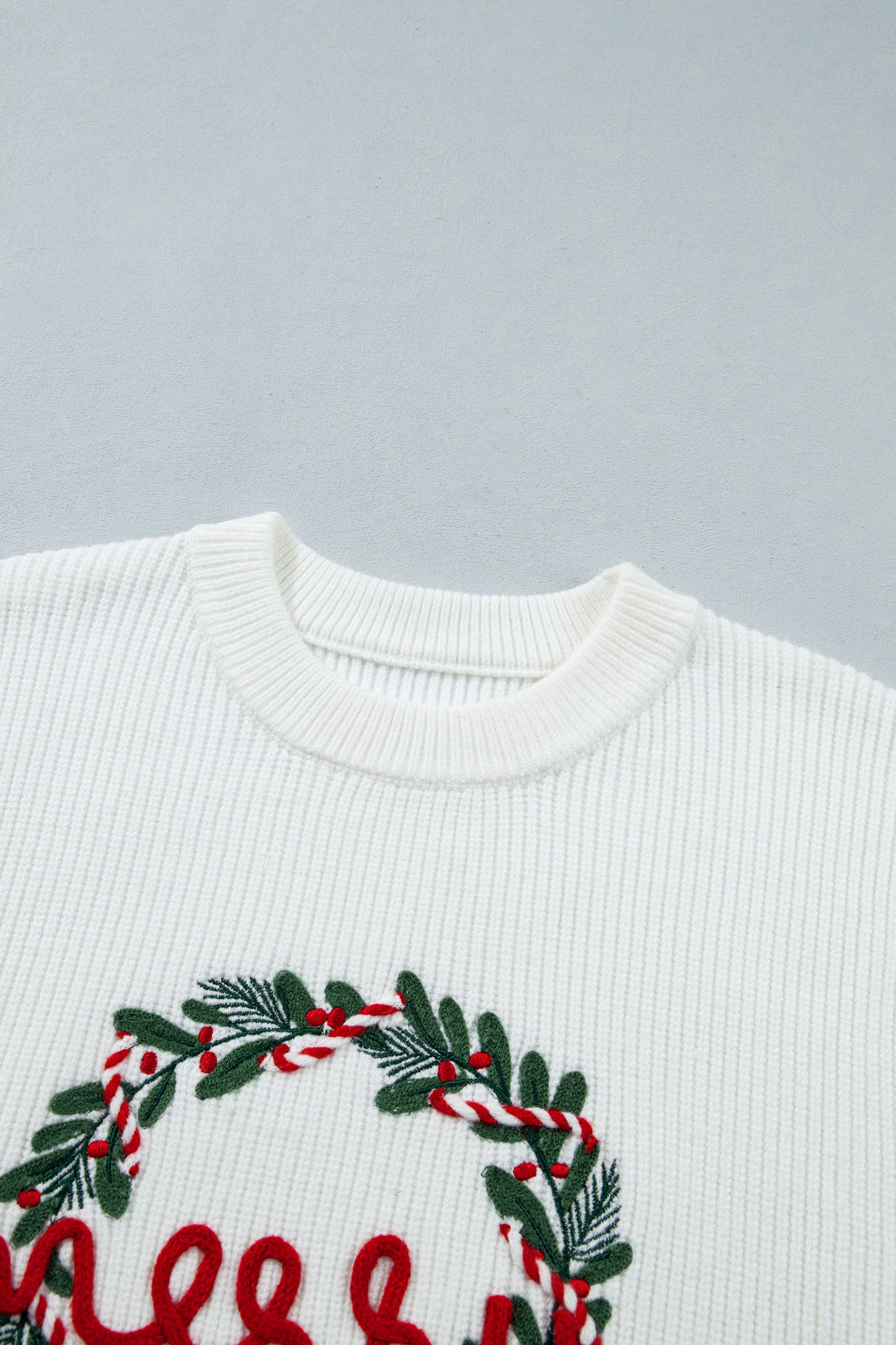 Merry + White Sweater