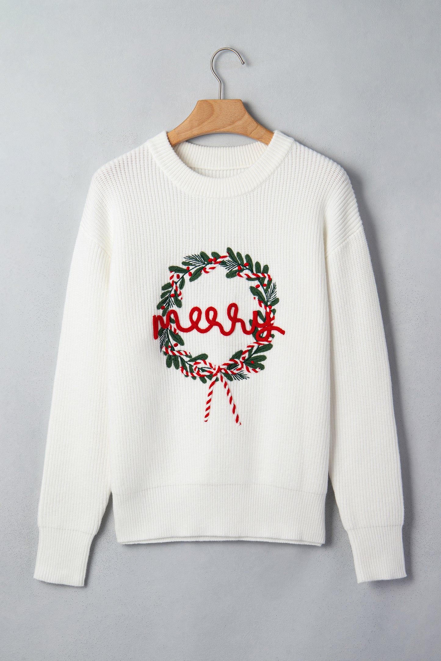 Merry + White Sweater