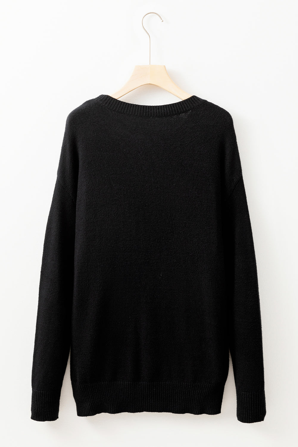 Tinsel Merry and Bright Christmas Sweater-Black