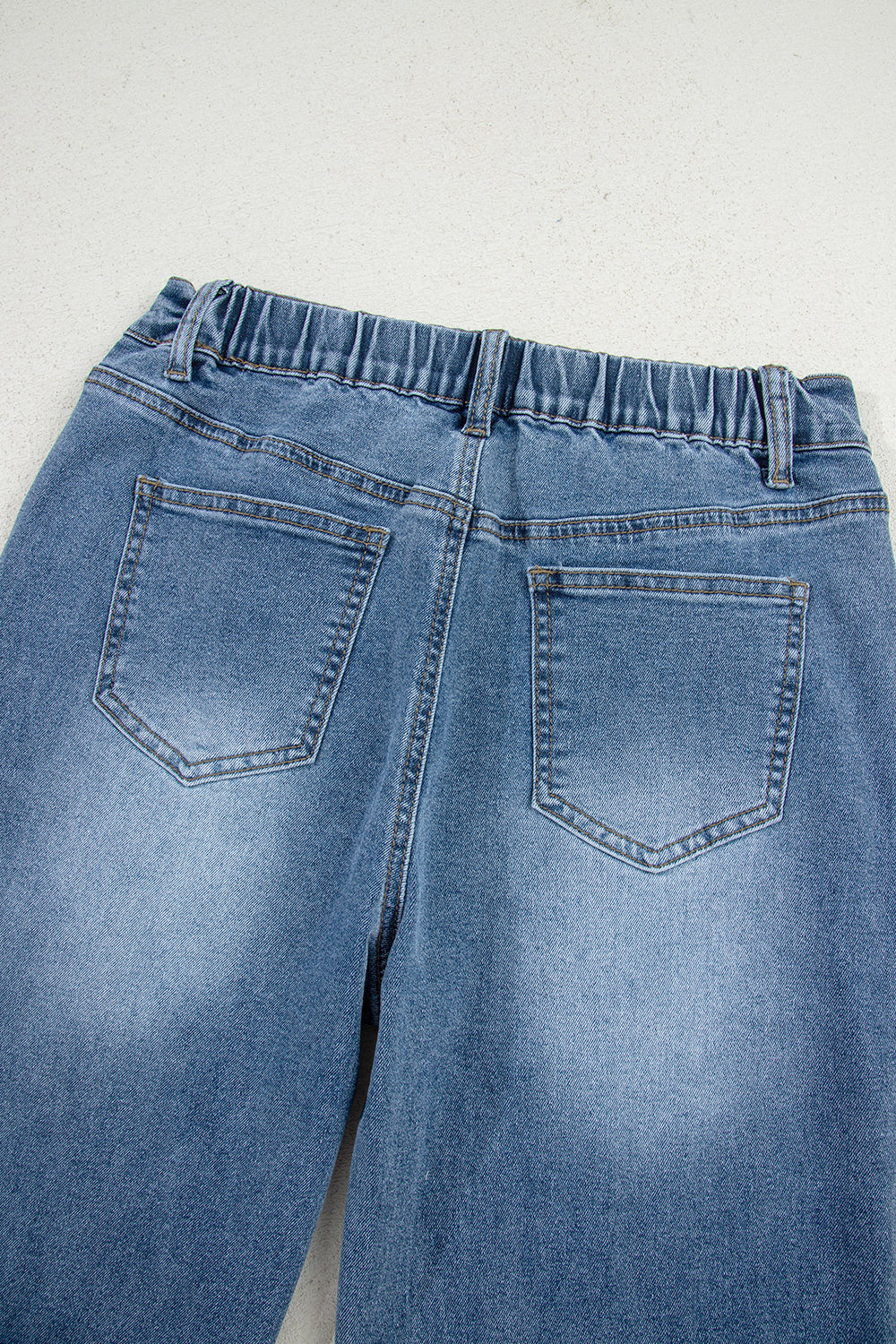 Star Patchwork High Waist Jeans