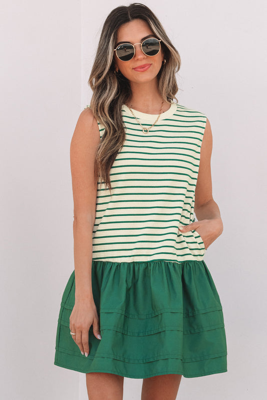 Reagan Ruffled Sleeveless Mini Dress
