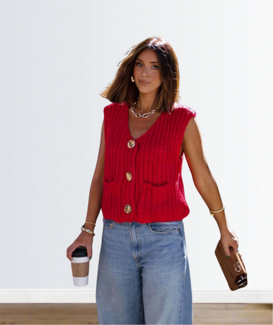 Christmas Spirit Knit Sweater Vest