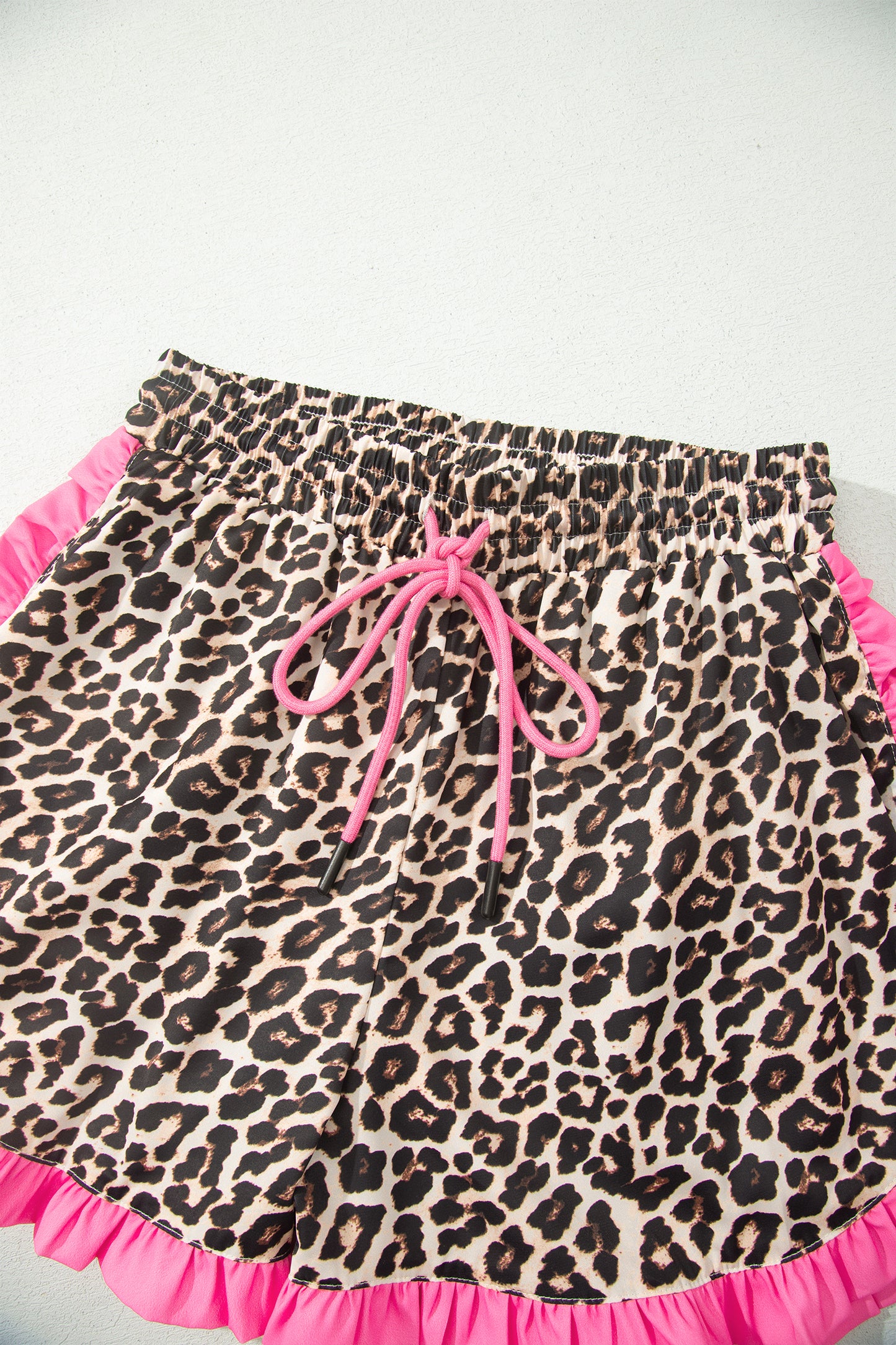 Comfy Contrast Ruffle Trim Shorts- 3 Styles