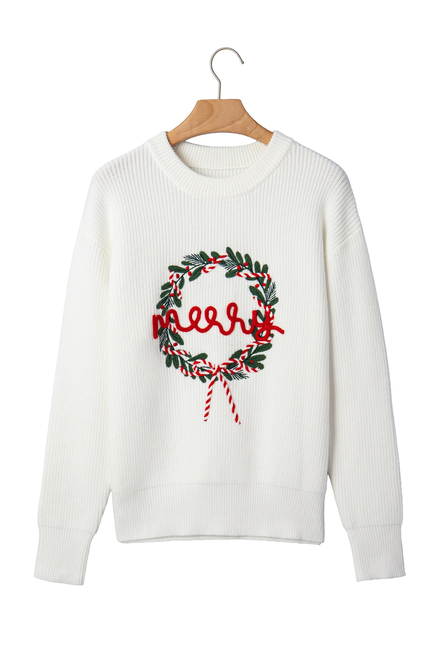 Merry + White Sweater