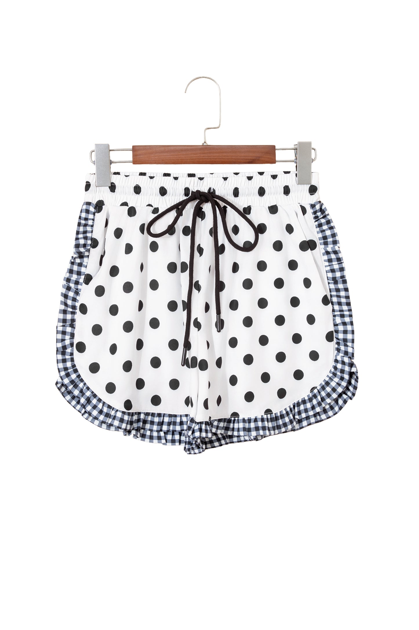 Comfy Contrast Ruffle Trim Shorts- 3 Styles