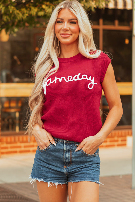 Radier Red Game Day Sweater Vest
