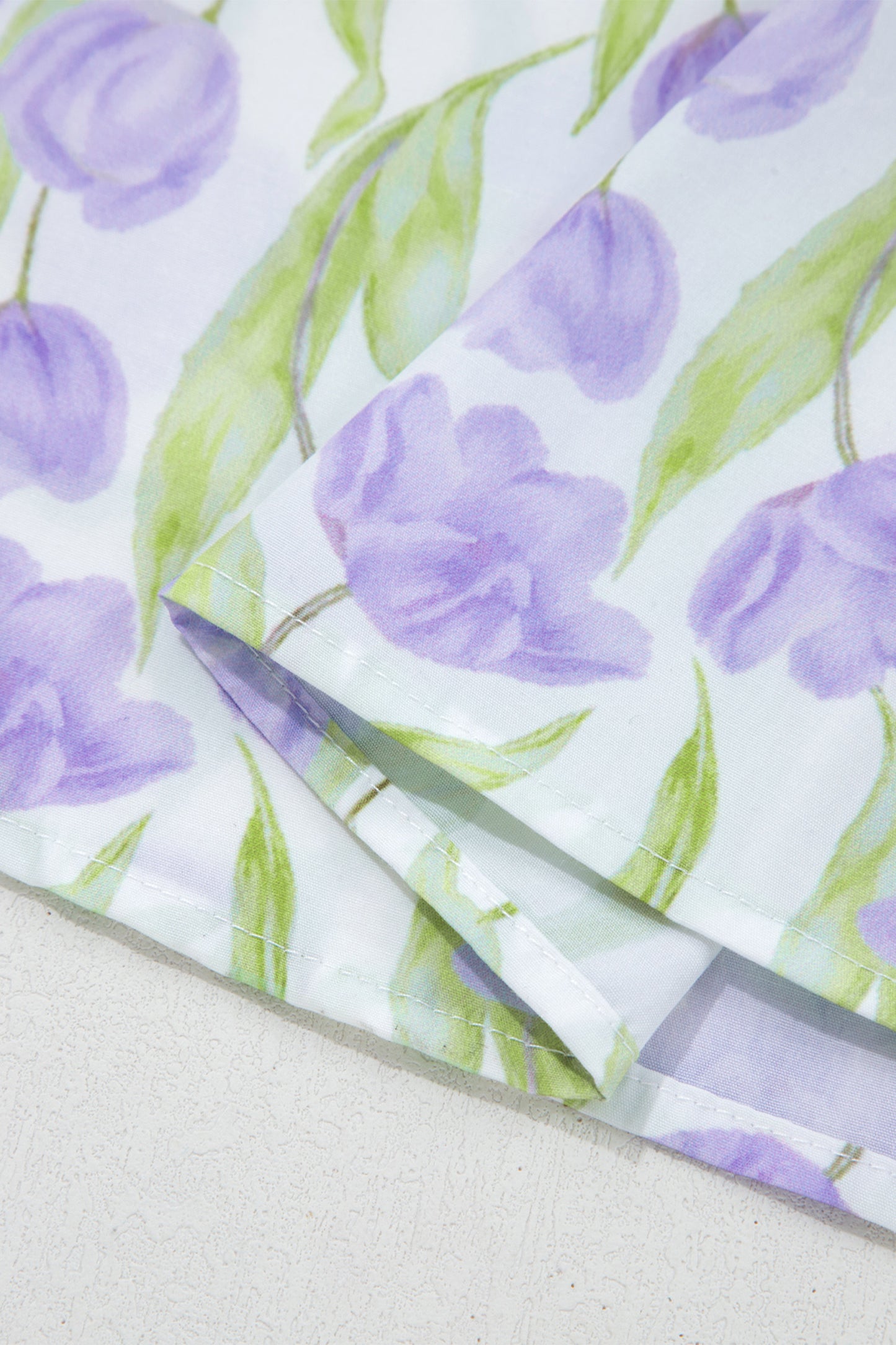 Lilac Contrast Trim Dress