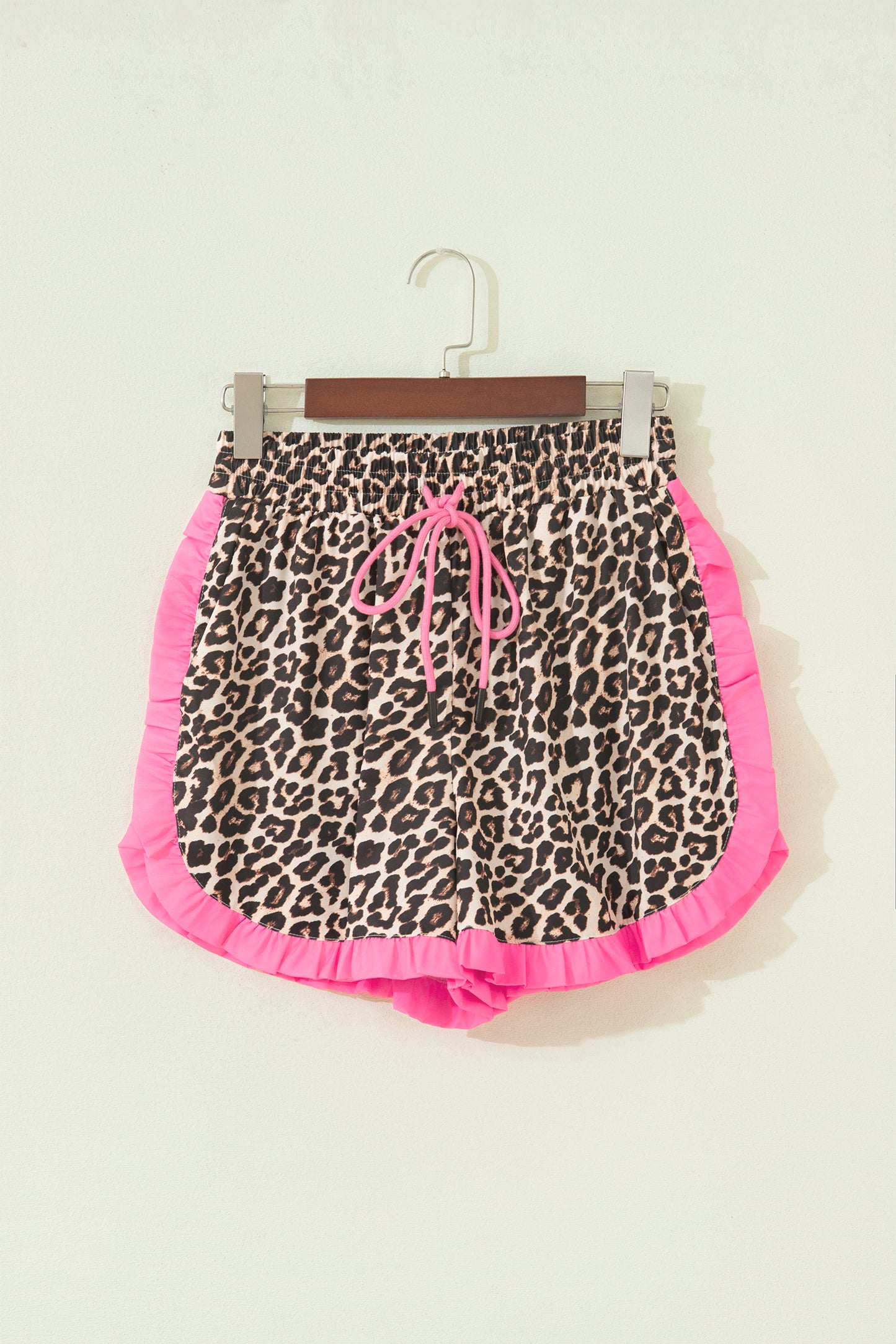 Comfy Contrast Ruffle Trim Shorts- 3 Styles