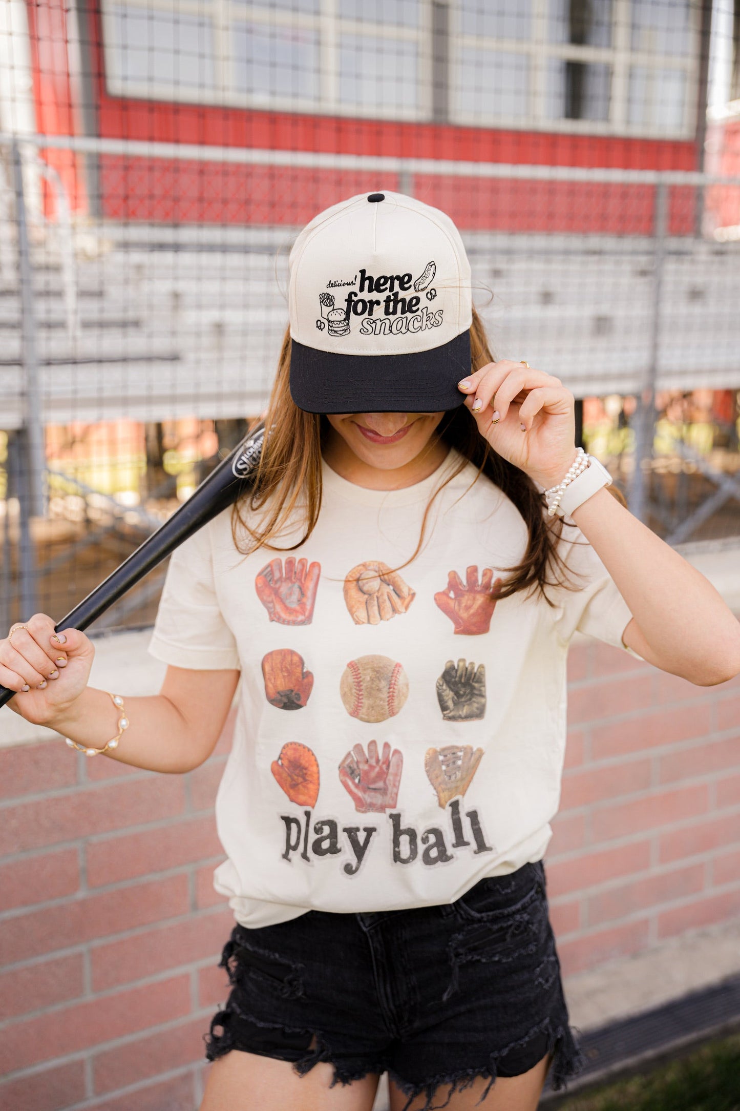HERE FOR THE SNACKS CANVAS CAP