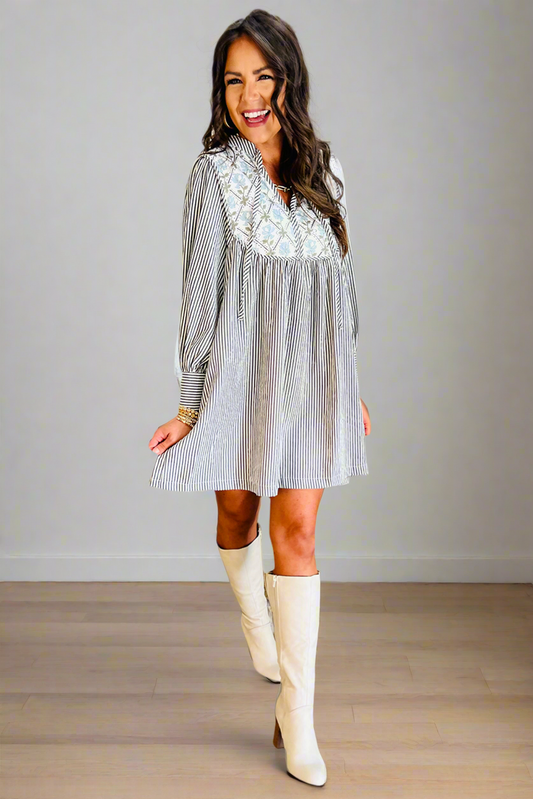Florence Floral Patchwork Mini Dress