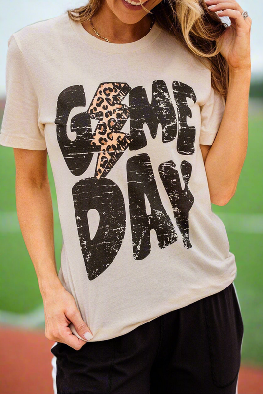 Leopard + Lightning Game Day T-Shirt