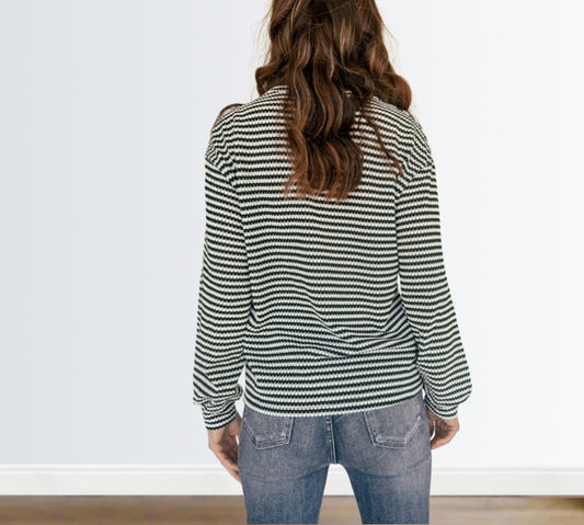 Striped Katherine Knit Top