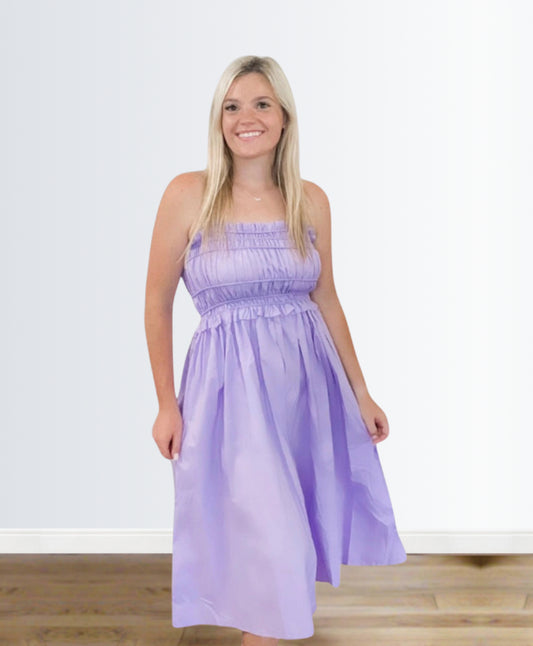 Lilac Smocked Dress