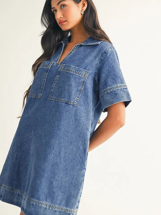 Delilah Denim Mini Dress