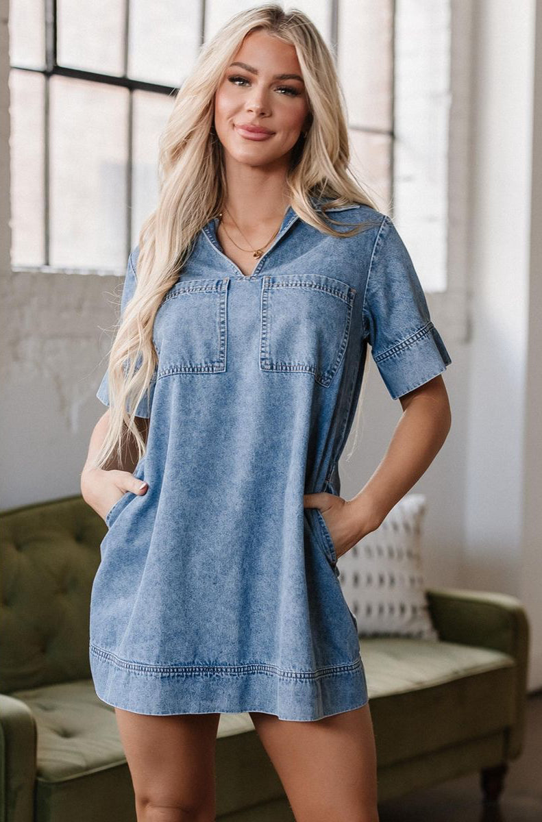 Delilah Denim Mini Dress