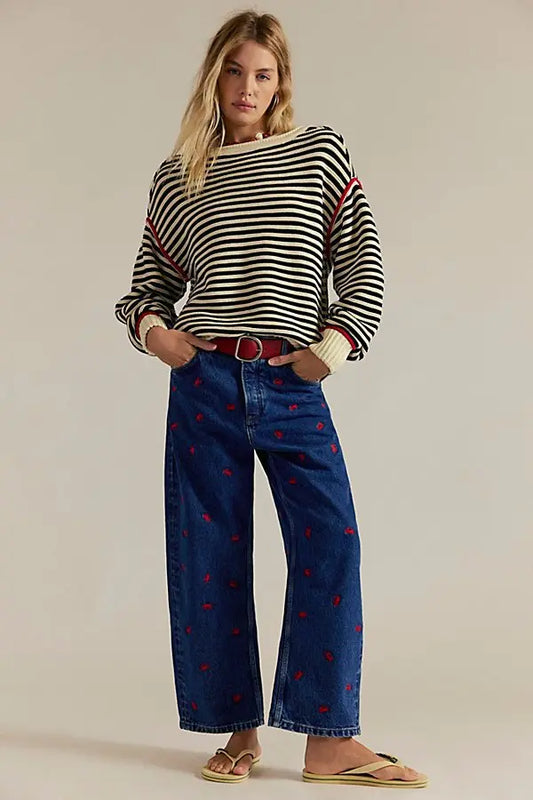 Oliver Striped Knit Sweater