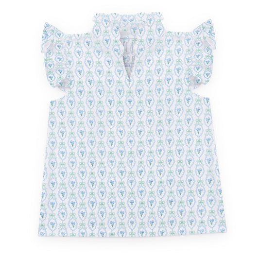 Ellie Girls' Sleeveless Performance Top by LH Sport - Hampton Blooms
