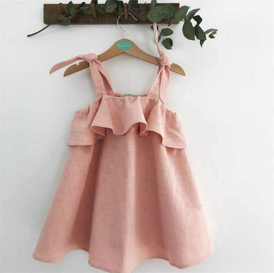 Pink Peplum Toddler Dress