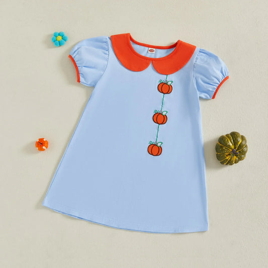 Pretty Pumpkin Frill Dress