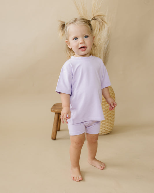 Bamboo Tee & Bike Shorts - Multiple Colors- sold as separates