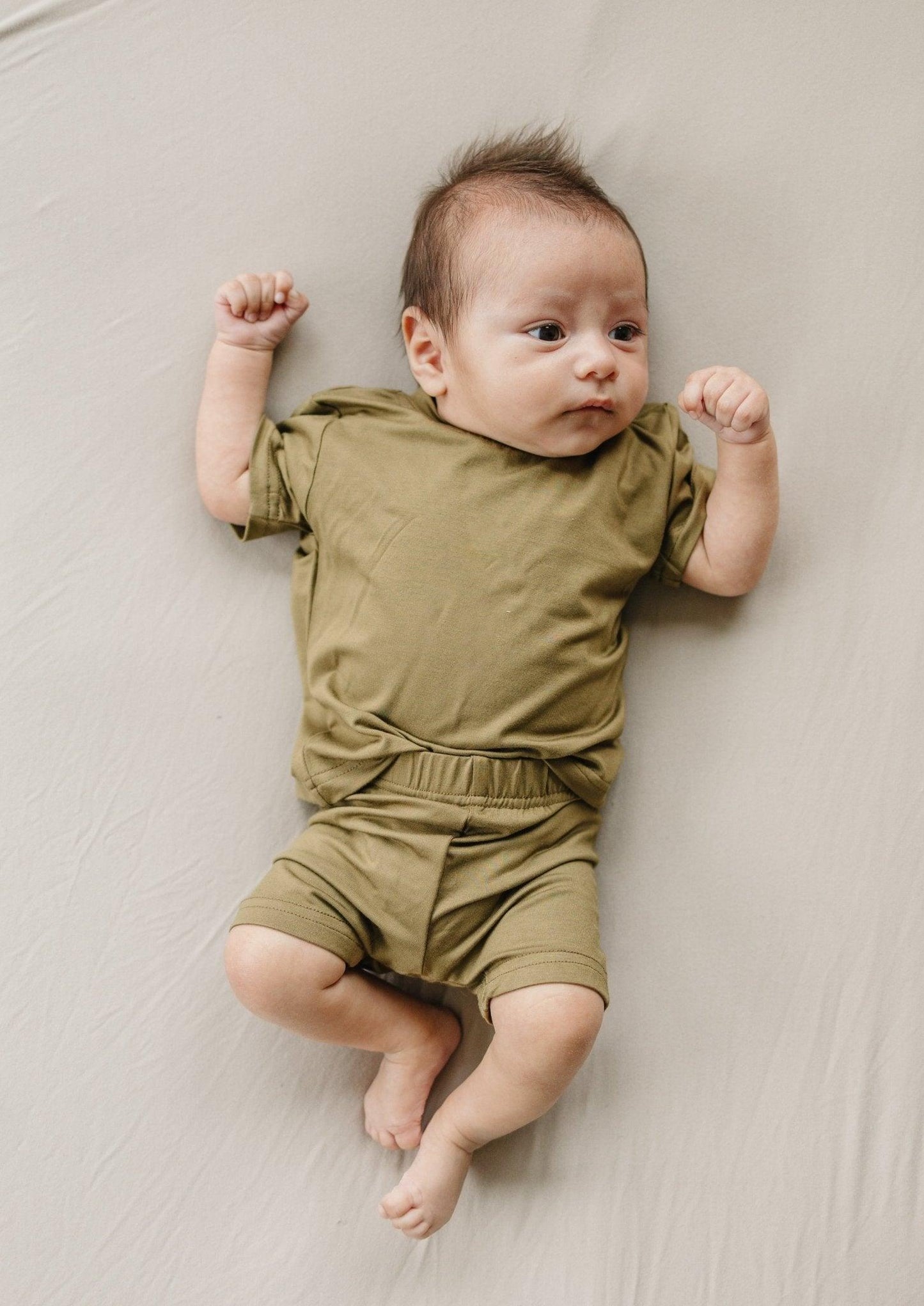 Bamboo Tee & Bike Shorts - Multiple Colors- sold as separates