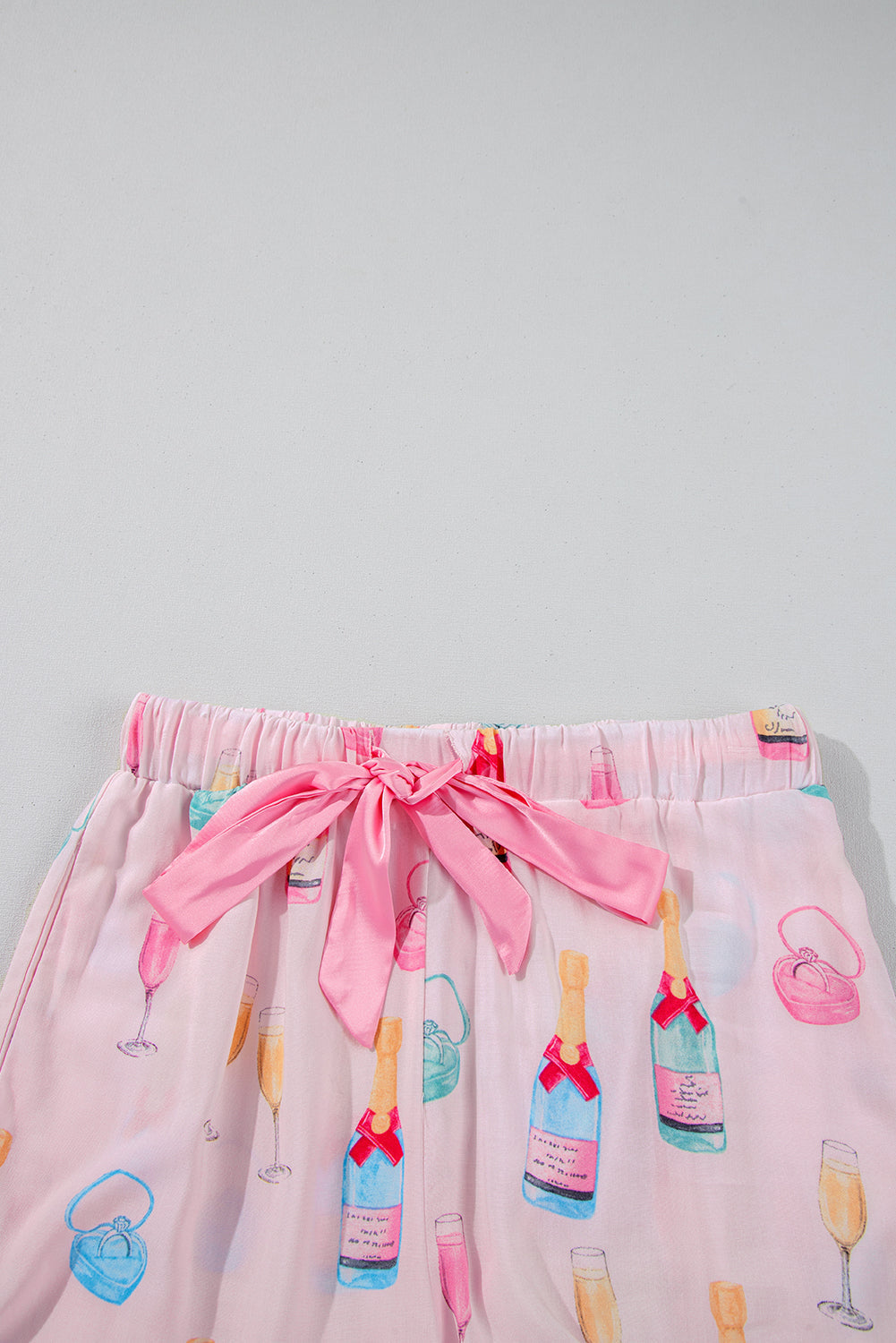 Christmas Wine Glass Pajama Set- Multiple Colors