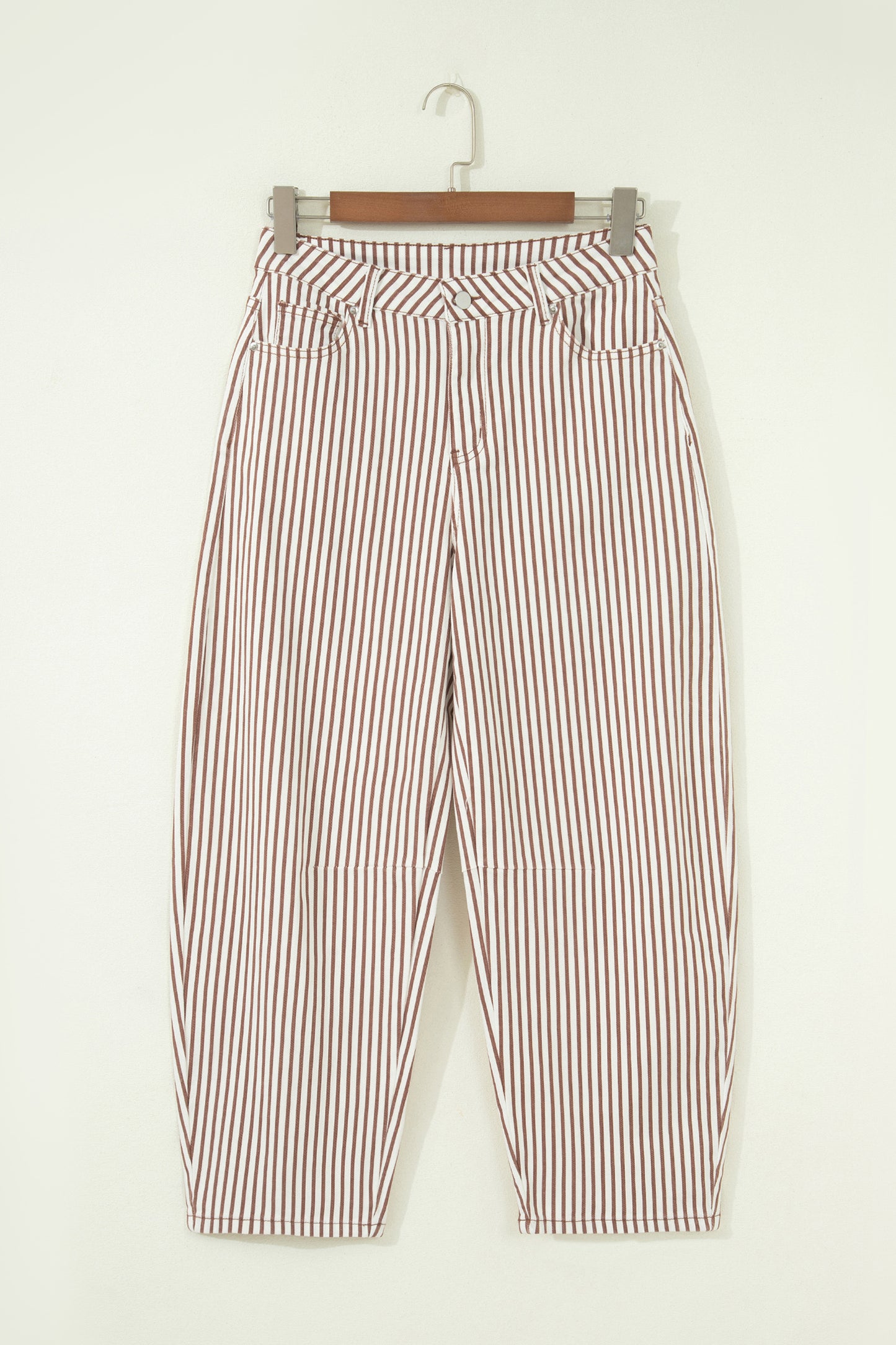 Striped Casual Barrel Jeans- 3 colors