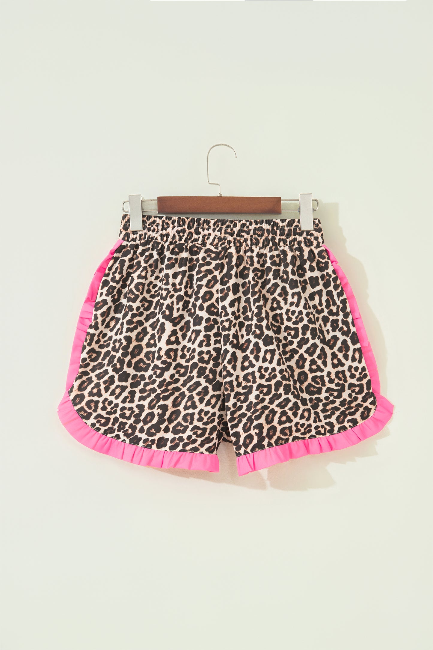 Comfy Contrast Ruffle Trim Shorts- 3 Styles
