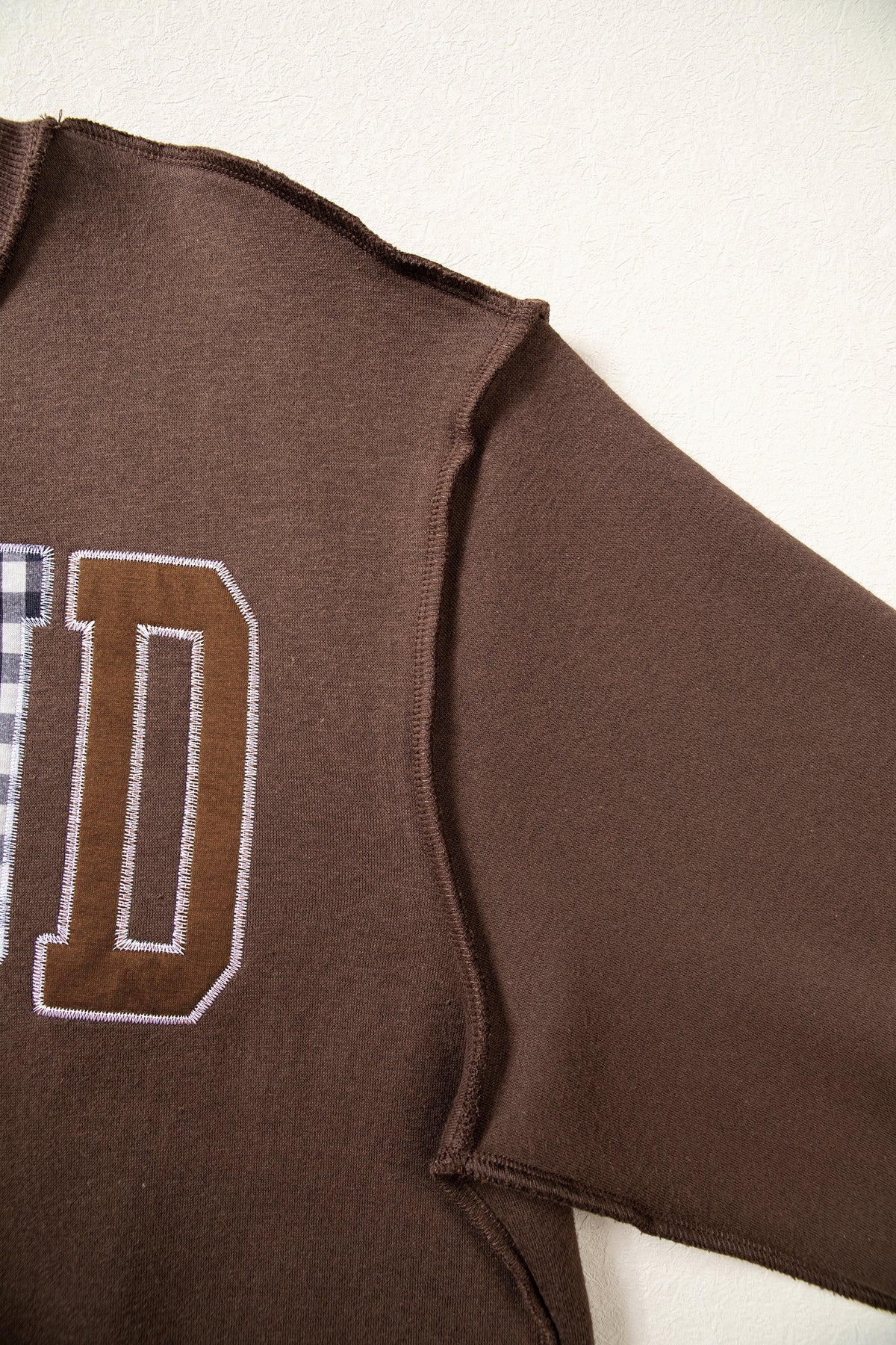 WWJD Embroidered Patch Mock Neck Sweatshirt