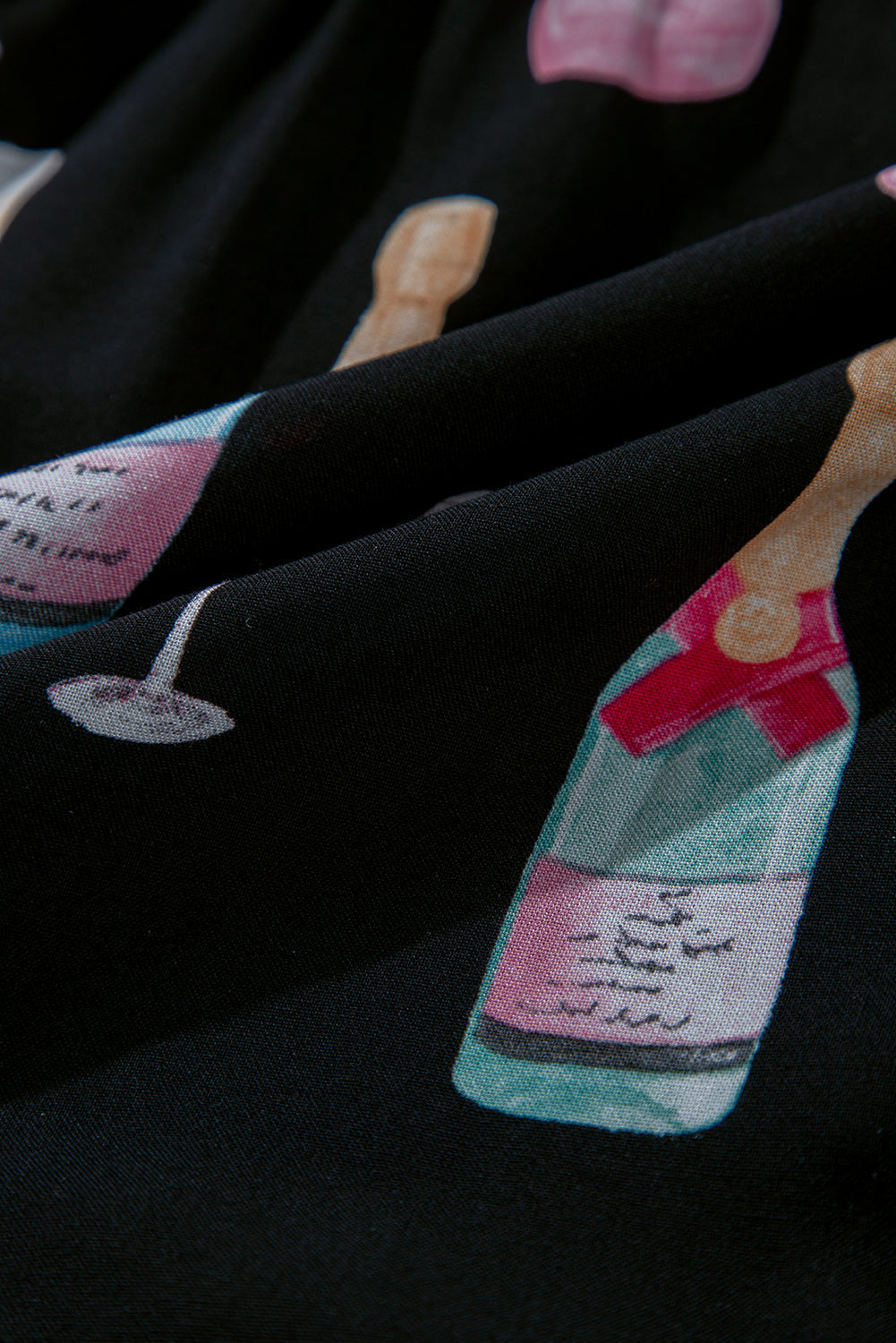 Christmas Wine Glass Pajama Set- Multiple Colors